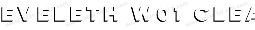 Eveleth W01 Clean Re字体转换